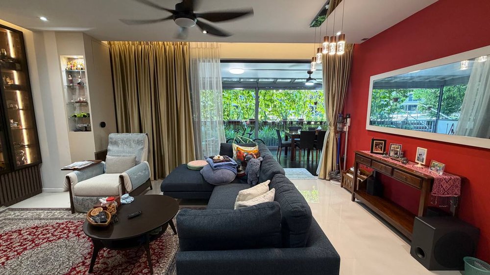 Living room at Blossom Residences